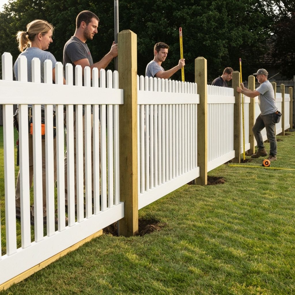 Custom privacy fence installation with gate by NW Pro Construction