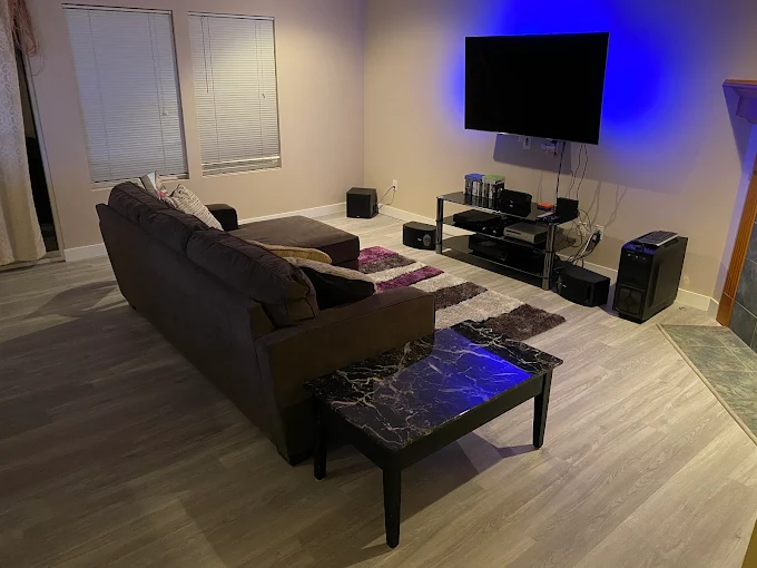 Bathroom renovation with tile work